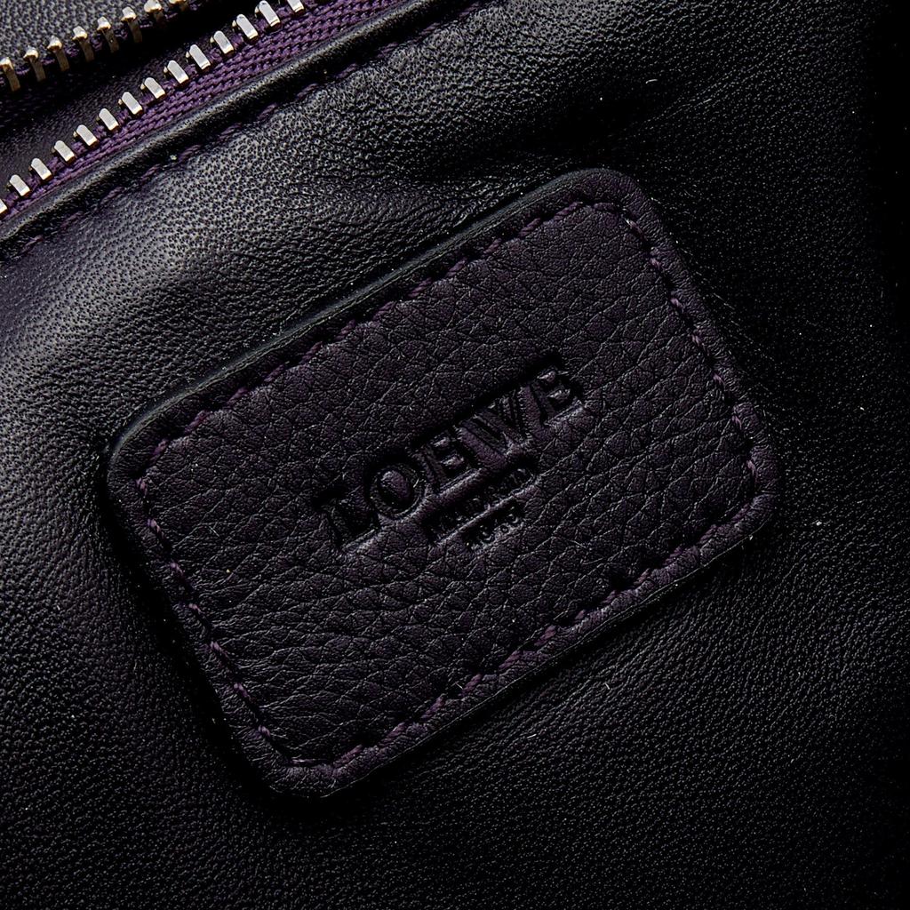 Loewe Purple Leather Wood Handle Amazona 36 Bag商品第8张图片规格展示