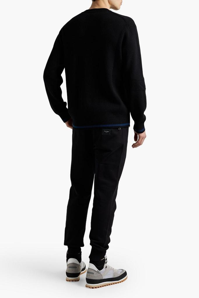 商品Burberry|Logo-appliquéd cashmere and cotton-blend sweater,价格¥4183,第5张图片详细描述