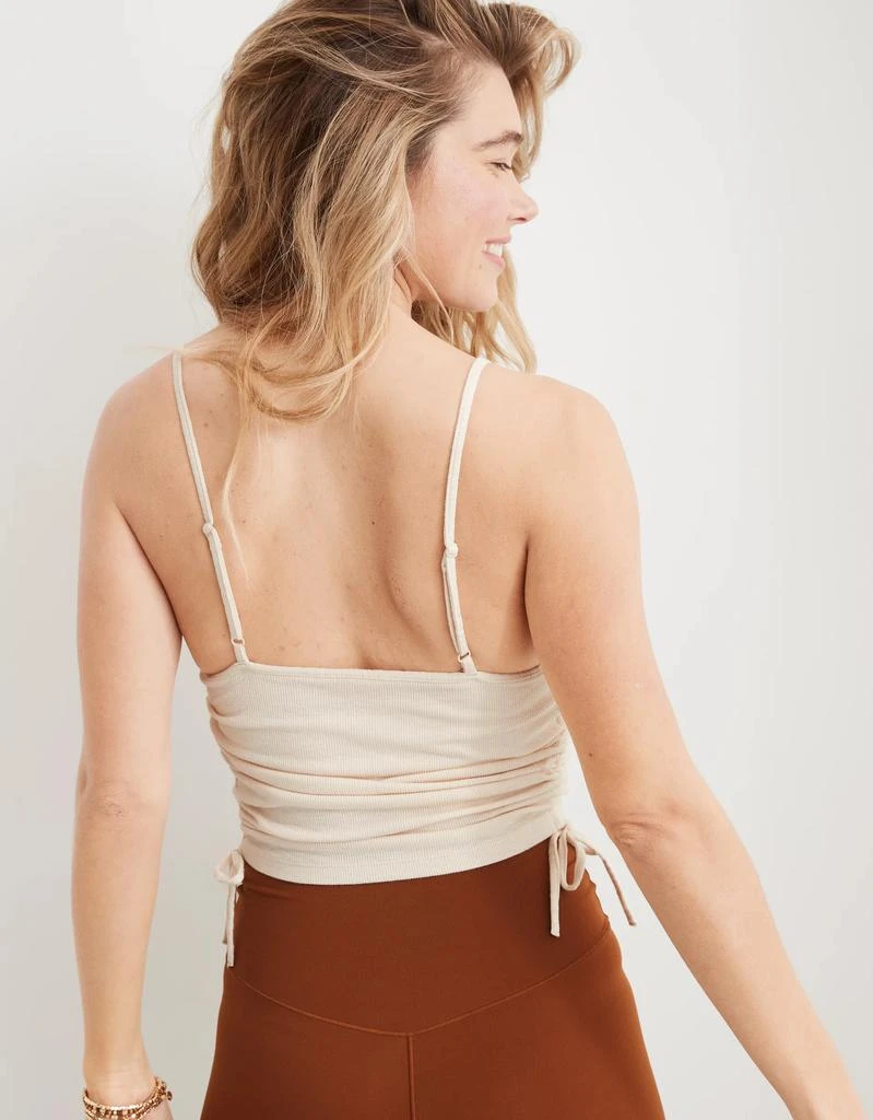 商品Aerie|Aerie Ruched Cropped Tank Top,价格¥91,第2张图片详细描述