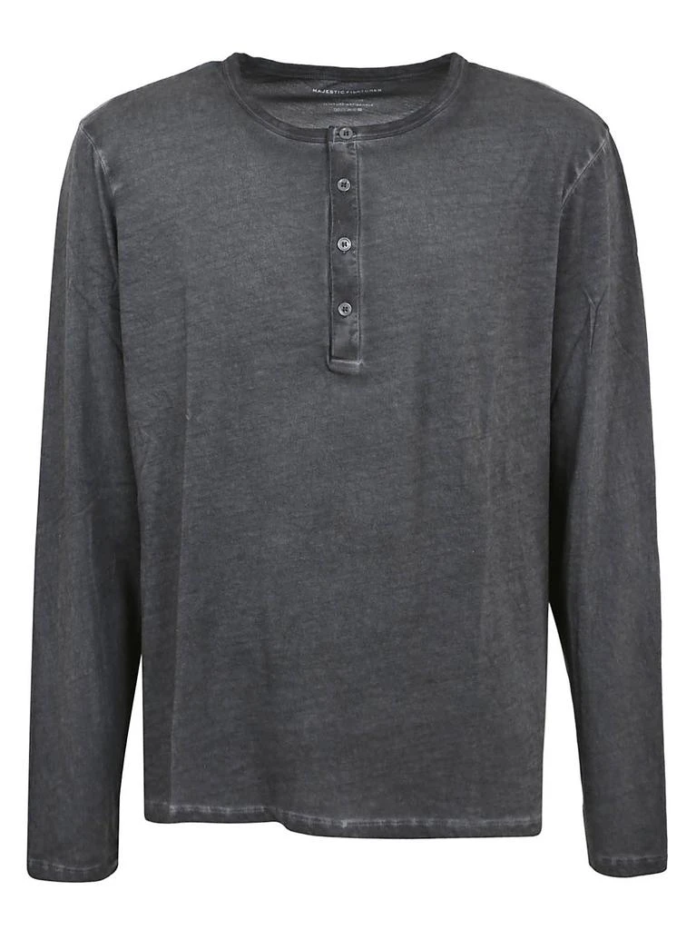 商品MAJESTIC FILATURES|Majestic Filatures Mens Grey Other Materials T-Shirt,价格¥1825,第1张图片