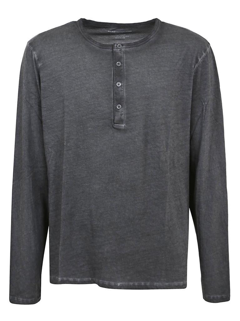 商品MAJESTIC FILATURES|Majestic Filatures Mens Grey Other Materials T-Shirt,价格¥1869,第1张图片