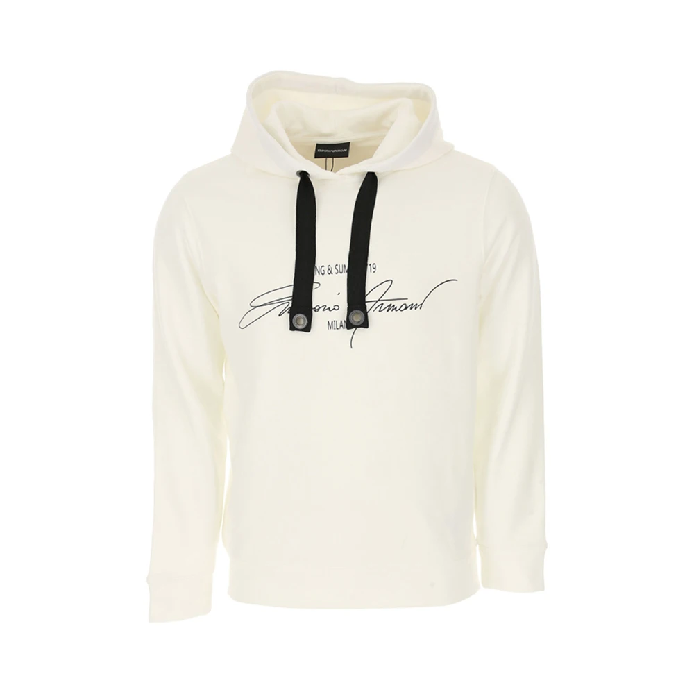 商品Emporio Armani|EMPORIO ARMANI 白色男士卫衣/帽衫 3G1ML1-1JHUZ-F108,价格¥893,第1张图片