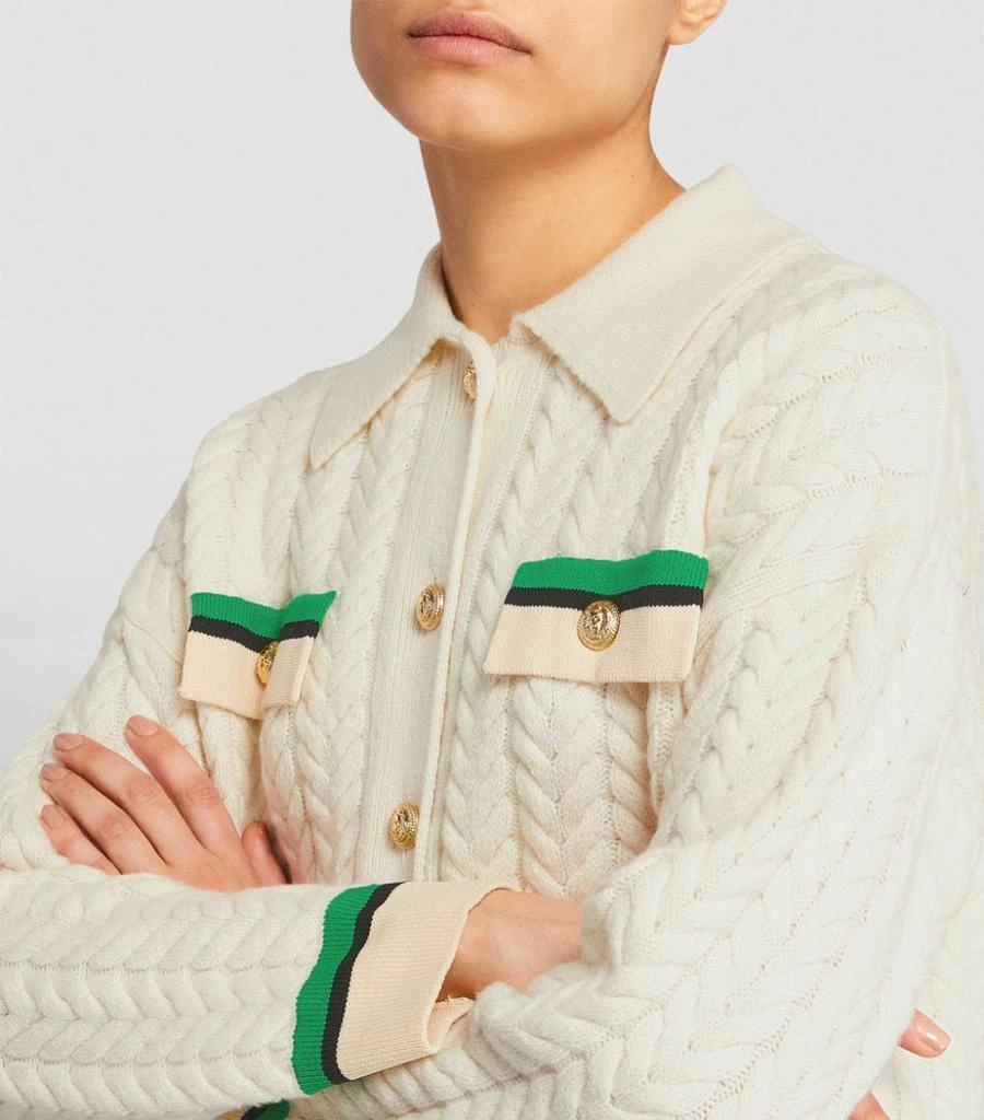 Striped-Trim Cardigan 商品