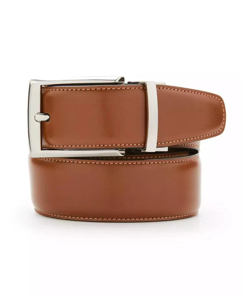 商品Perry Ellis|Perry Ellis Men's Tan Leather Reversible Belt,价格¥136,第1张图片