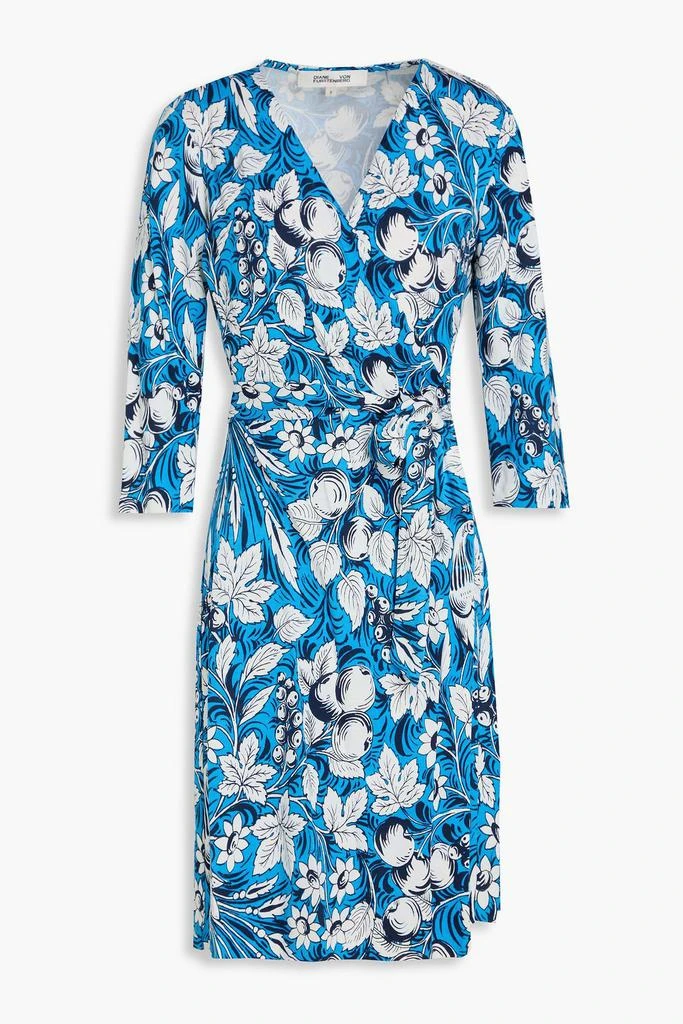 商品Diane von Furstenberg|Julian floral-print silk-jersey mini wrap dress,价格¥1512,第1张图片