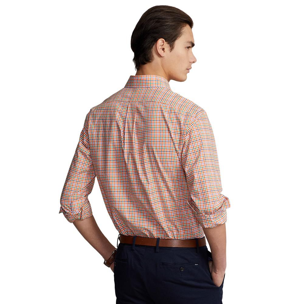 Men's Classic-Fit Stretch Poplin Shirt商品第5张图片规格展示
