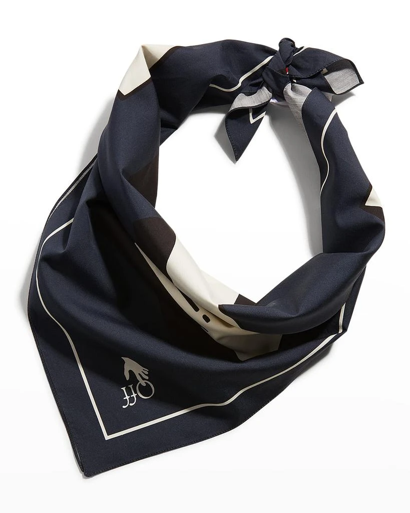 商品Off-White|Men's Cotton-Silk Graphic Arrows-Logo Bandana,价格¥588,第2张图片详细描述