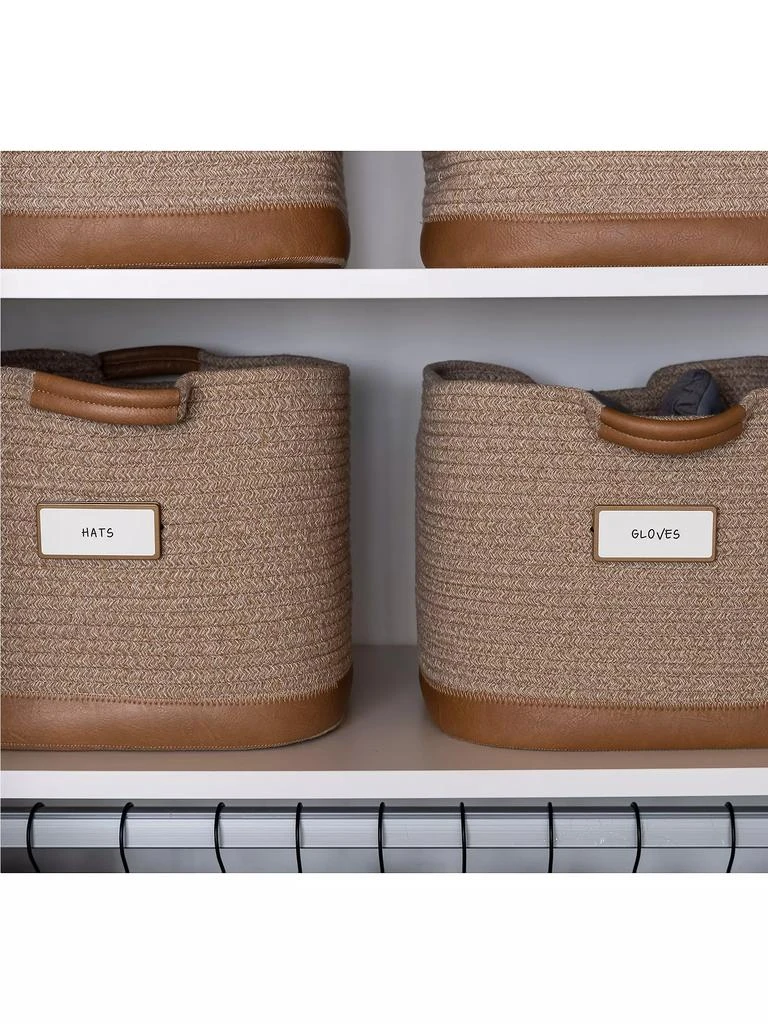 商品Neat Method|Faux Leather Rope Bin,价格¥189,第5张图片详细描述