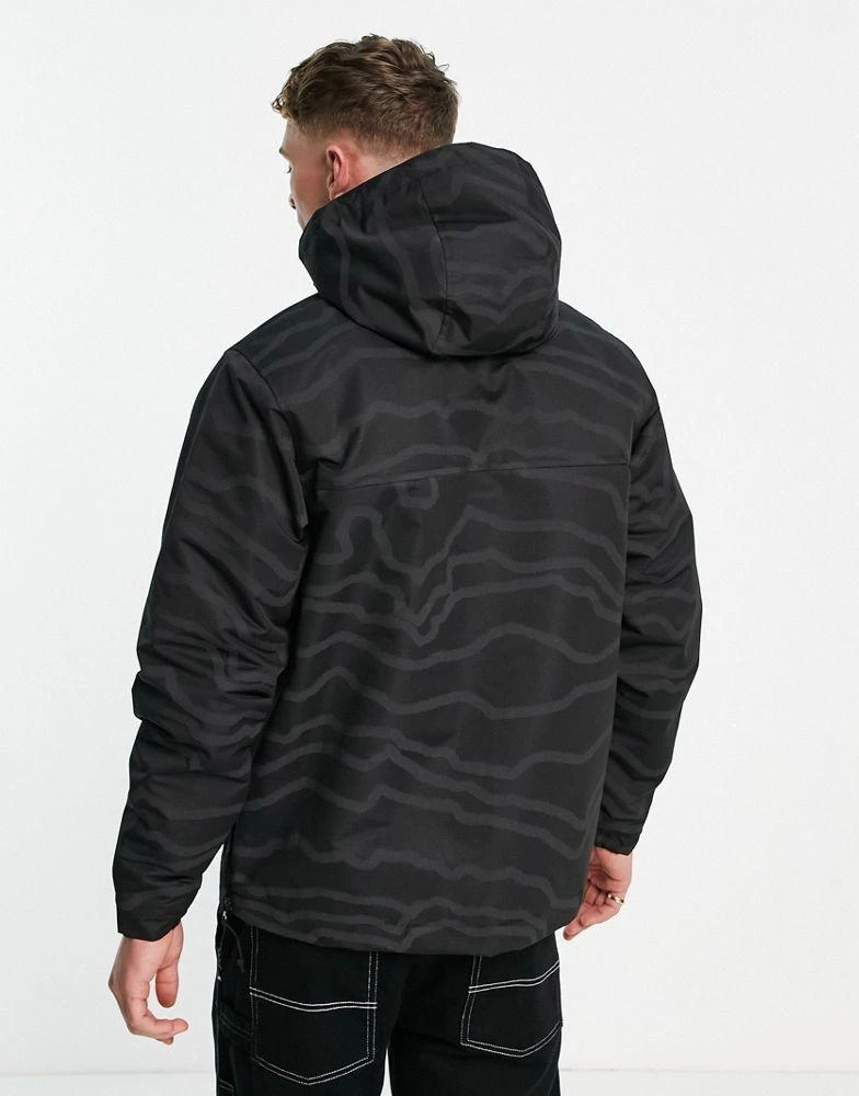 商品Carhartt|Carhartt WIP nimbus pullover jacket in black reflective print,价格¥912,第4张图片详细描述