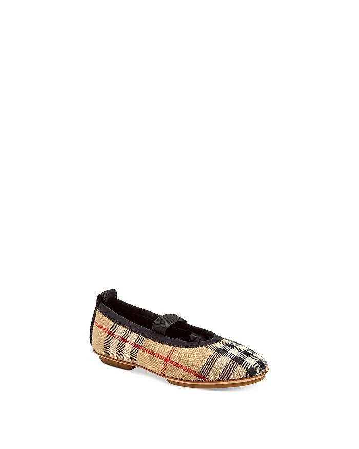 商品Burberry|Girls' Mini Grace Vintage Check Ballet Flats - Walker, Toddler,价格¥1122,第1张图片