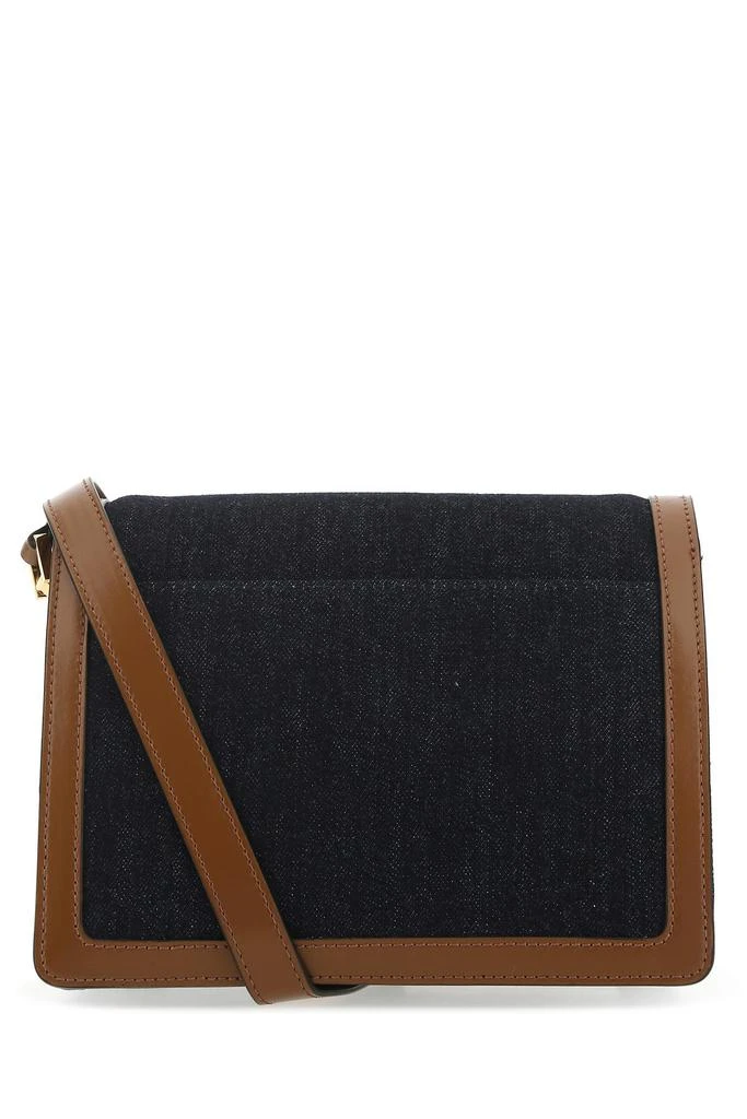 商品Marni|Two-tone leather and denim Trunk crossbody bag,价格¥8508,第2张图片详细描述