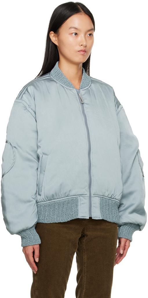 商品Acne Studios|Blue Insulated Bomber Jacket,价格¥5977,第4张图片详细描述