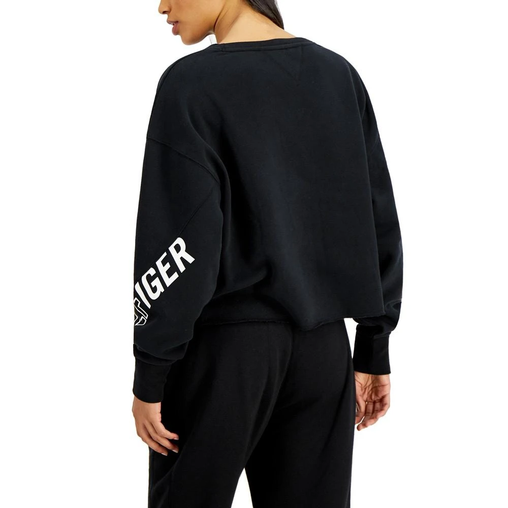 商品Tommy Hilfiger|Women's Fleece Cropped Sweatshirt,价格¥223,第3张图片详细描述