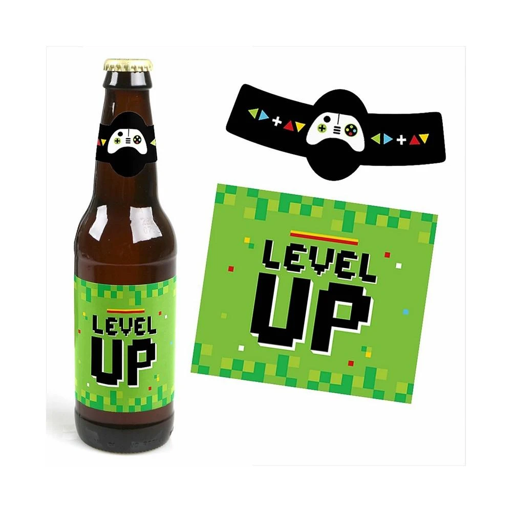 商品Big Dot of Happiness|Game Zone - Video Game Party Decor - 6 Beer Bottle Labels & 1 Carrier,价格¥90,第3张图片详细描述