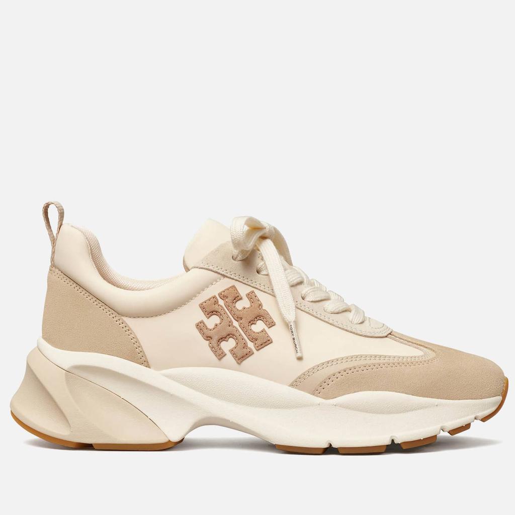 商品Tory Burch|Tory Burch Good Luck Suede-Trimmed Nylon Running-Style Trainers,价格¥2320,第1张图片