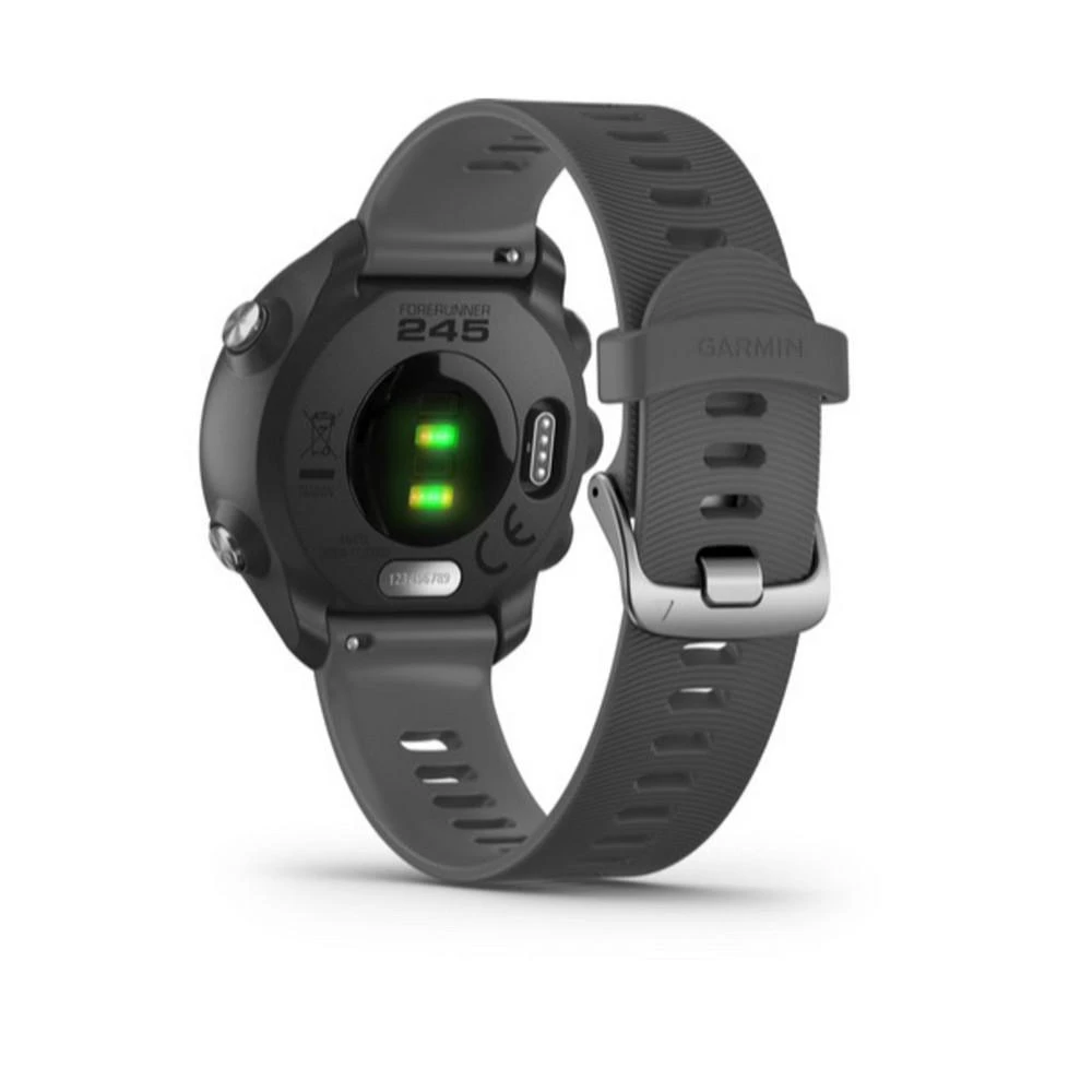 商品Garmin|Unisex Forerunner 245 Black Silicone Strap Smart Watch 30.4mm,价格¥2271,第4张图片详细描述