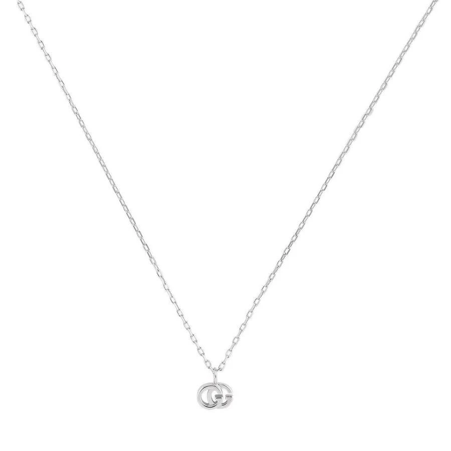 商品Gucci|GG Running necklace in white gold,价格¥7810,第1张图片