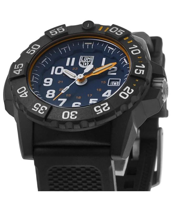 商品Luminox|Luminox Navy Seal Foundation Exclusive Blue Dial Silicone Strap Men's Watch XS.3503.NSF,价格¥2442,第2张图片详细描述