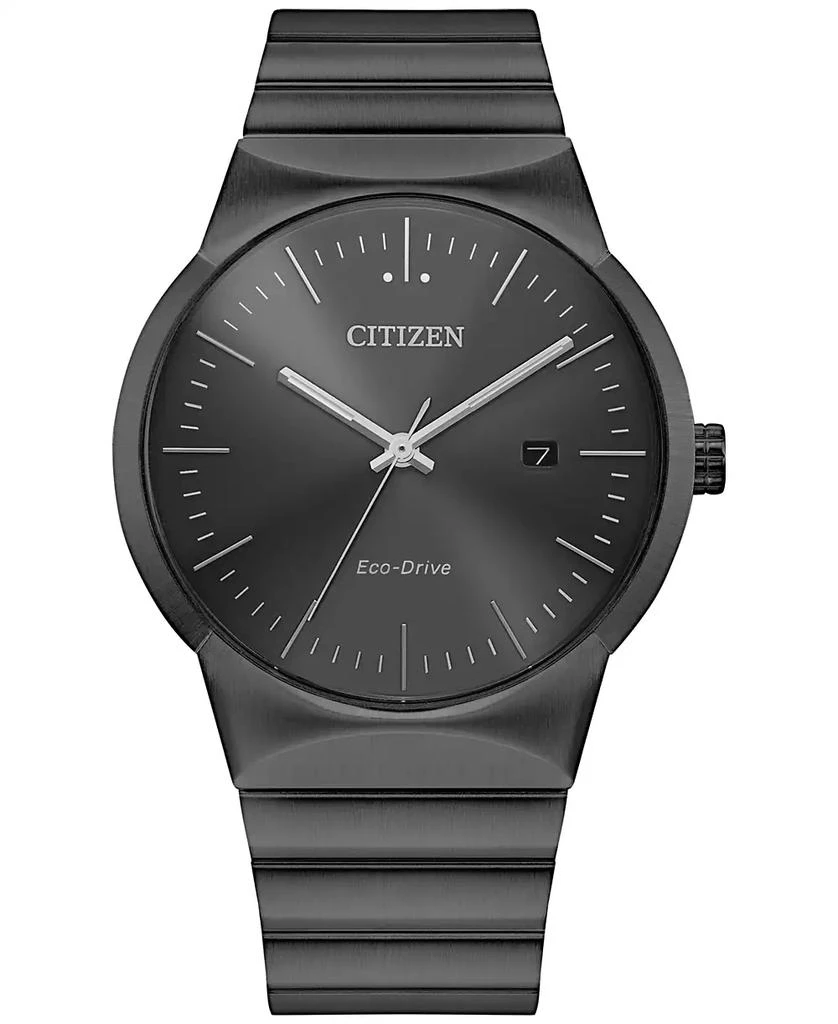 商品Citizen|Eco-Drive Men's Modern Axiom Gray-Tone Stainless Steel Bracelet Watch 40mm,价格¥1919,第1张图片