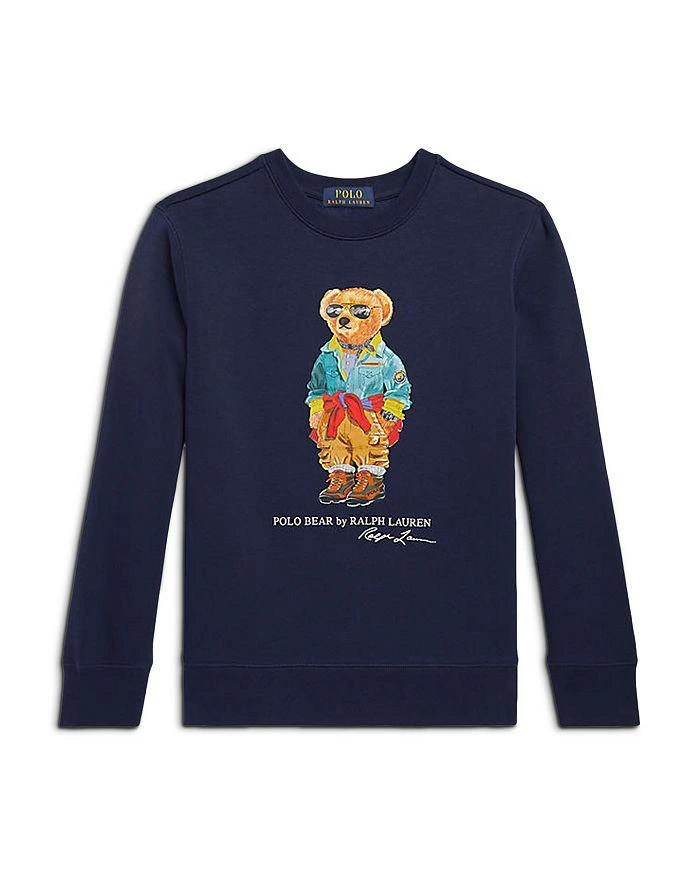 商品Ralph Lauren|Boys' Polo Bear Fleece Sweatshirt - Little Kid, Big Kid,价格¥220,第1张图片