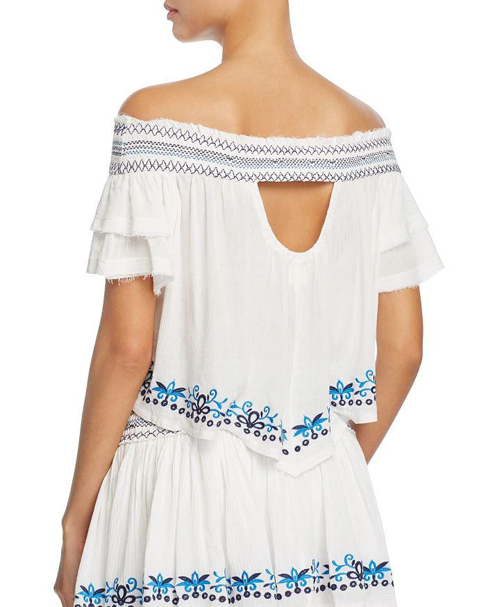 商品Surf Gypsy|Embroidered Off-the-Shoulder Top Swim Cover-Up,价格¥353,第2张图片详细描述