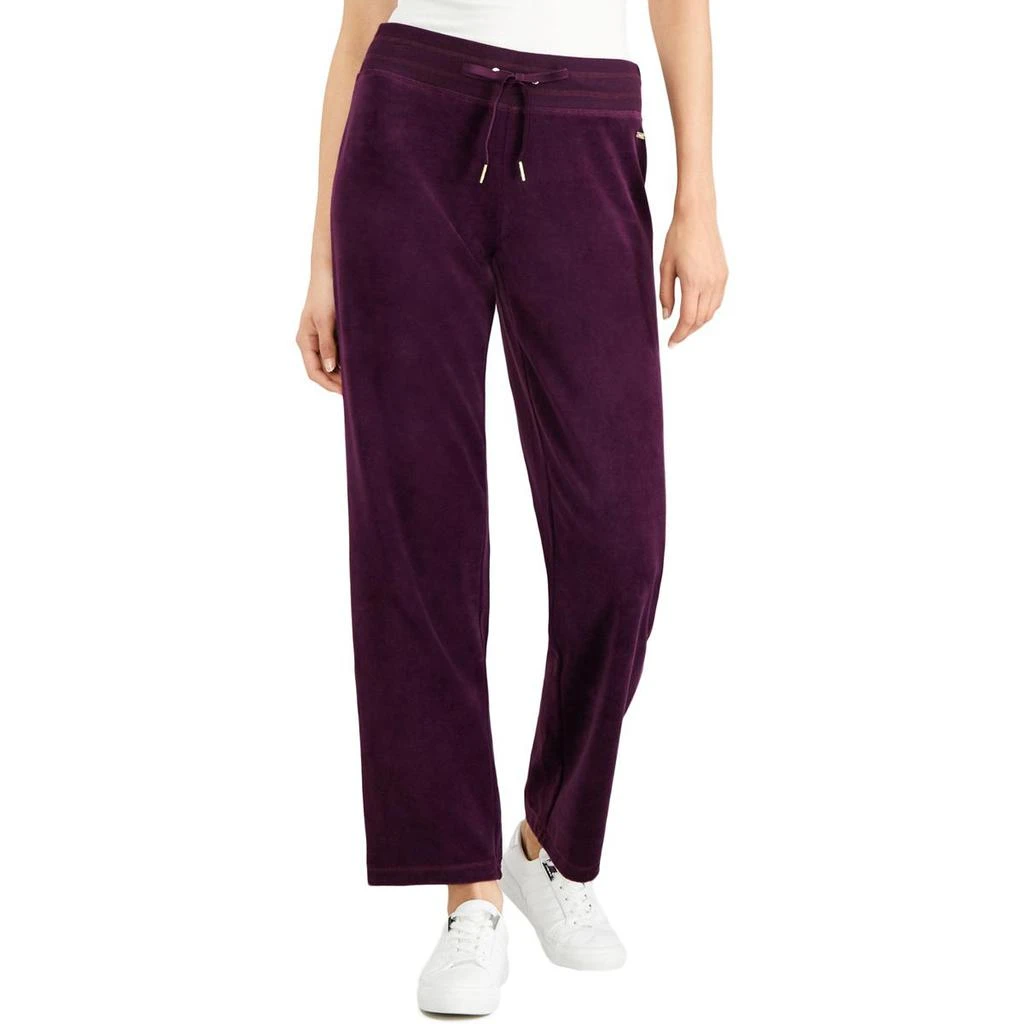 商品Calvin Klein|Calvin Klein Womens Velour Mid Rise Pants,价格¥131,第2张图片详细描述