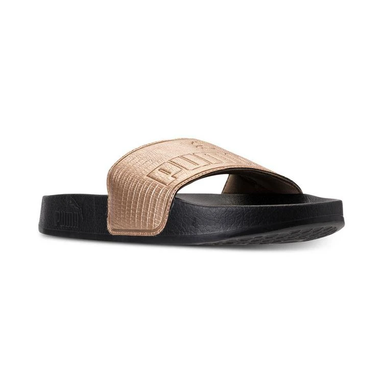 商品Puma|Women's Leadcat Leather Slide Sandals from Finish Line,价格¥149,第1张图片