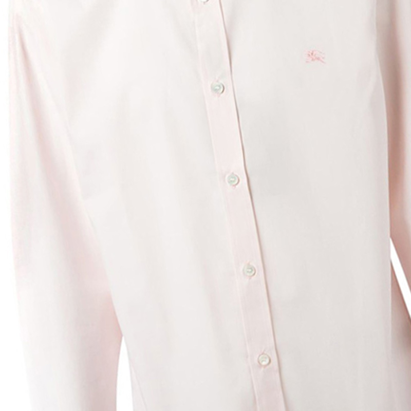 Burberry 博柏利 男士浅粉色棉质长袖衬衫 3991156商品第2张图片规格展示
