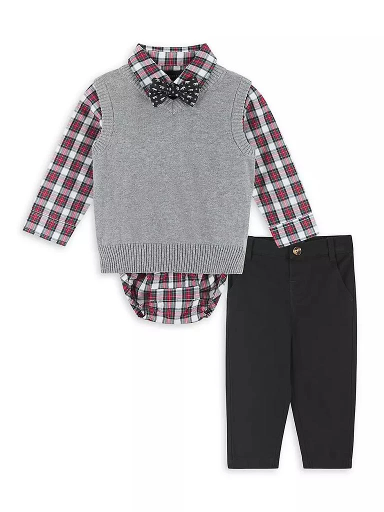 商品Andy & Evan|Baby Boy's 3-Piece Holiday Sweater, Vest & Pants,价格¥289,第1张图片