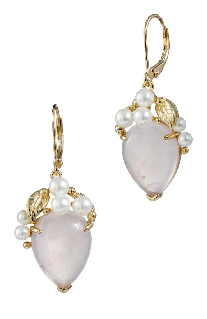 商品Savvy Cie Jewels|18K Gold Vermeil Green Onyx And Pearl Drop Earrings,价格¥685,第5张图片详细描述