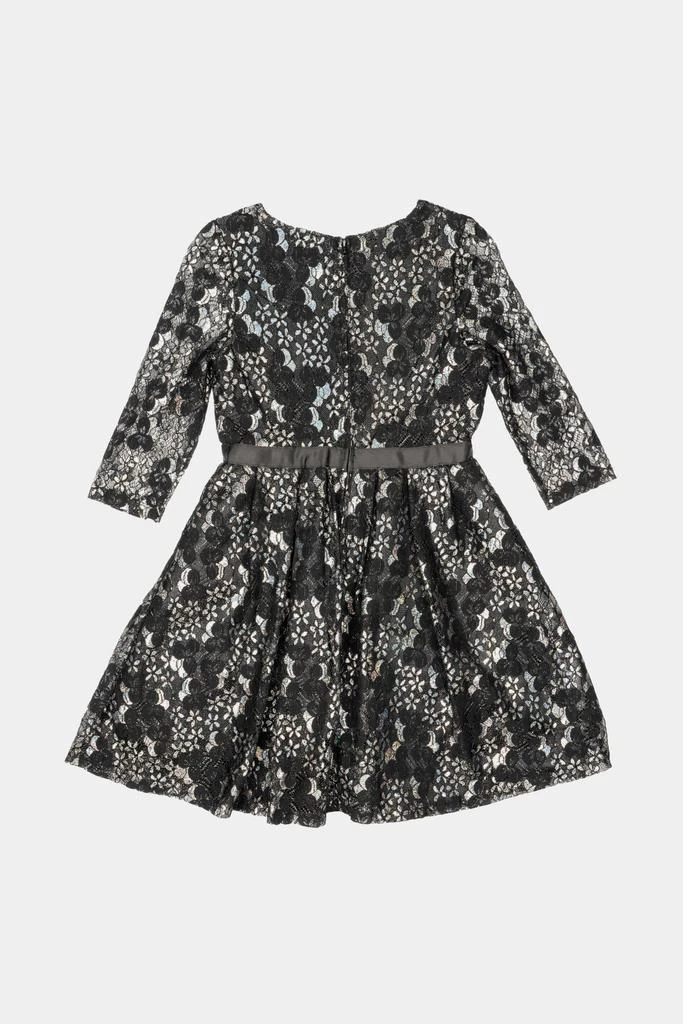 商品Us Angels|Girls Quarter Illusion Sleeve Foil Lace Dress,价格¥92,第2张图片详细描述