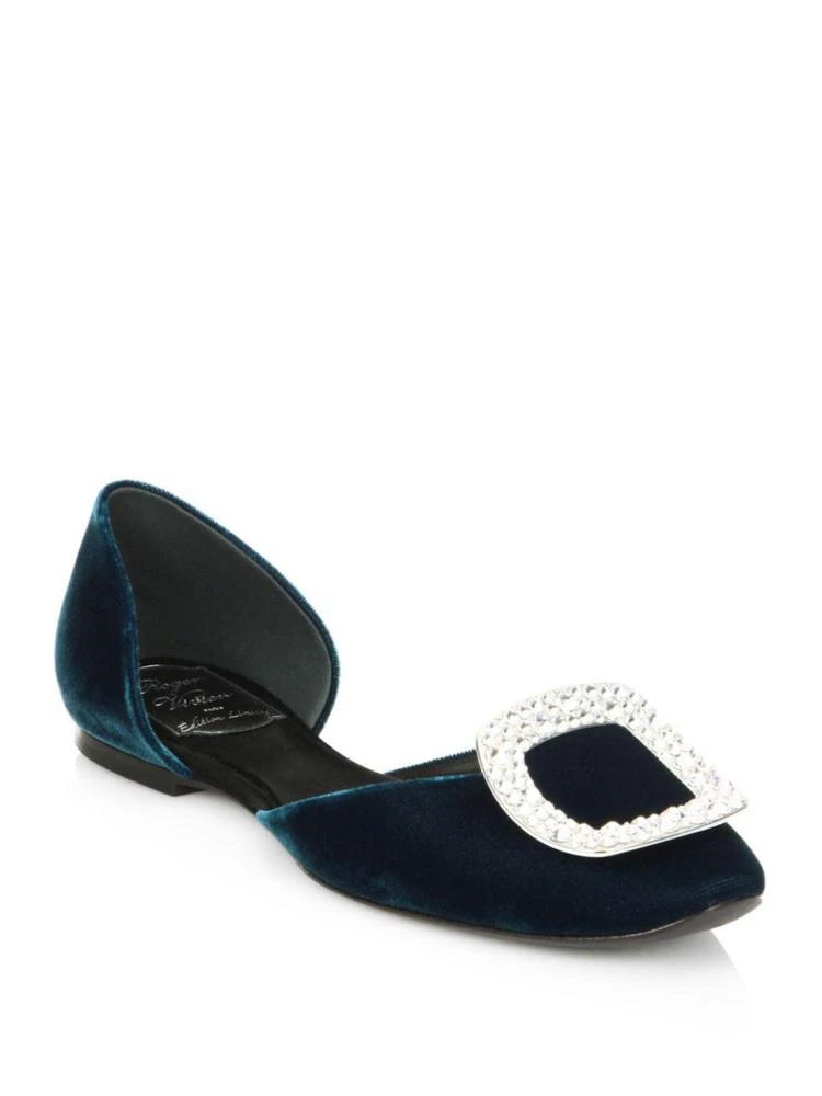 商品Roger Vivier|Swarovski Strass Embellished d'Orsay Flats,价格¥7392,第1张图片