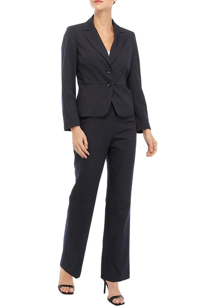 商品Le Suit|Women’s Petite Tonal Pinstripe Two Button Jacket and Kate Pant Set,价格¥830,第1张图片