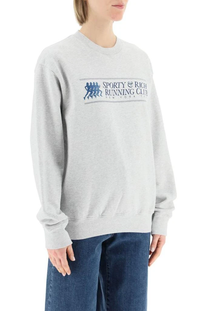 商品Sporty & Rich|Sporty rich 'running club' crewneck sweatshirt,价格¥933,第2张图片详细描述