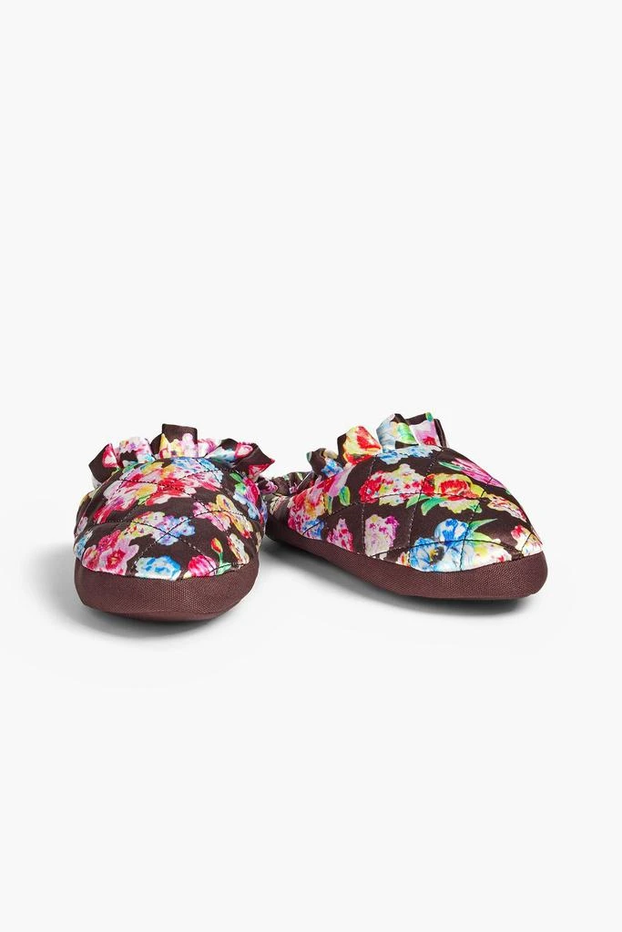 商品Ganni|Quilted printed satin slippers,价格¥181,第2张图片详细描述