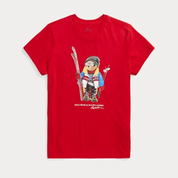 商品Ralph Lauren|Polo Ralph Lauren Ski Bear Printed Cotton-Jersey T-Shirt,价格¥475,第1张图片详细描述