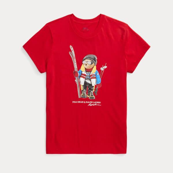 商品Ralph Lauren|Polo Ralph Lauren Women's Ski Bear Short Sleeve-T-Shirt - Rl 2000 Red,价格¥821,第3张图片详细描述