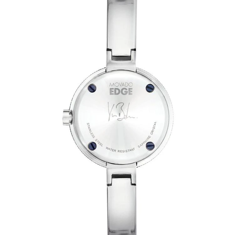 商品Movado|Women's Swiss Edge Stainless Steel Bangle Bracelet Watch 28mm 3680028,价格¥4415,第2张图片详细描述