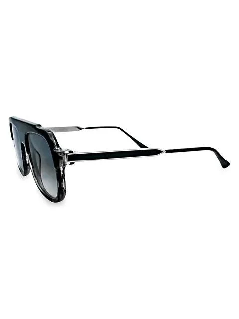 商品Thierry Lasry|Bowery 55MM Rectangular Aviator Sunglasses,价格¥1341,第2张图片详细描述