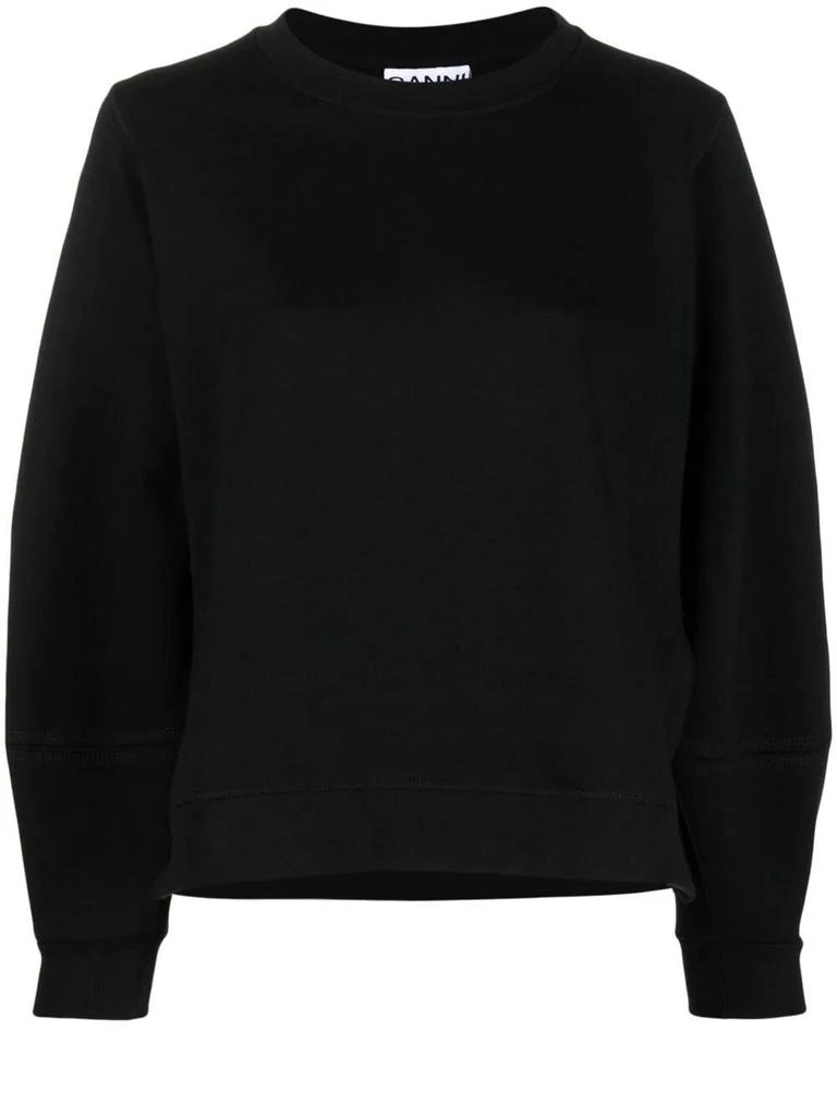 商品Ganni|Black sweatshirt with logo,价格¥499,第1张图片