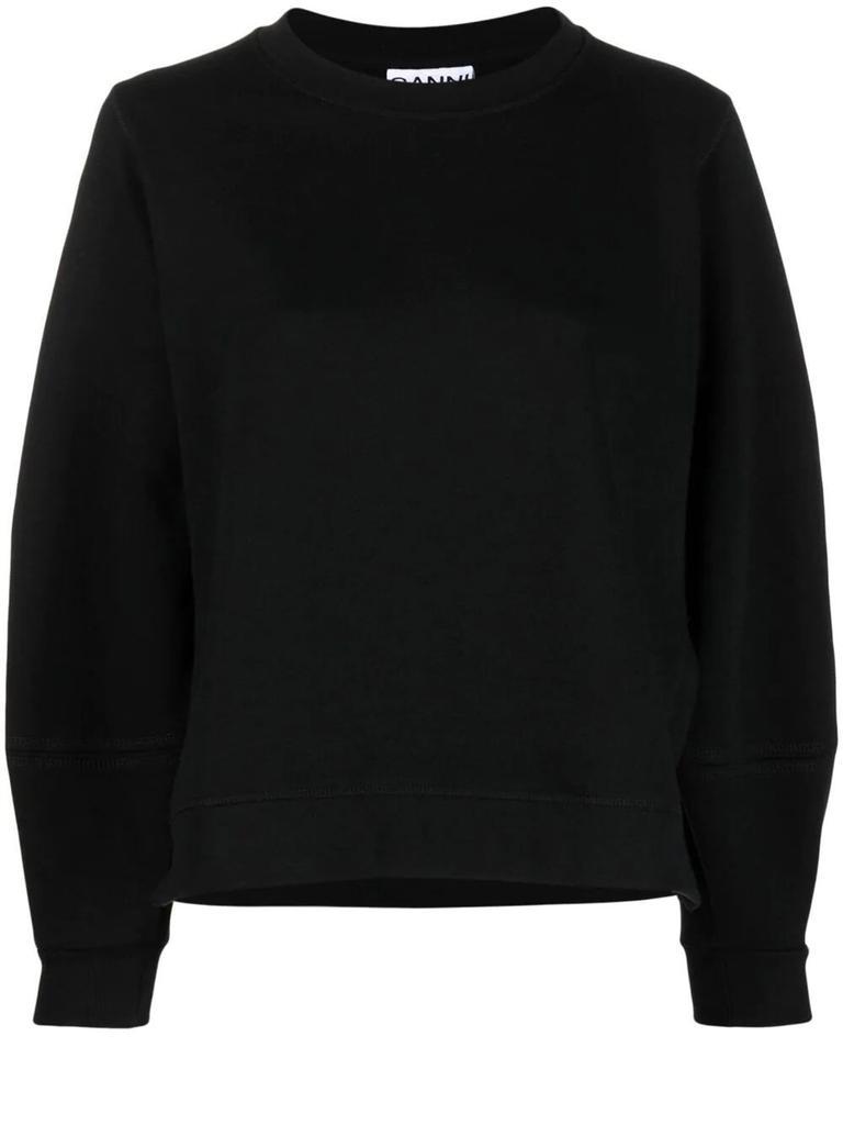 商品Ganni|Black sweatshirt with logo,价格¥596,第1张图片