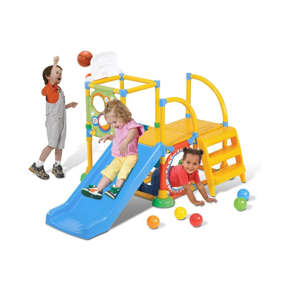 商品Group Sales|Grow'n Up Climb N Slide Childrens Indoor or Outdoor Gym Set, 3-foot,价格¥1507,第2张图片详细描述