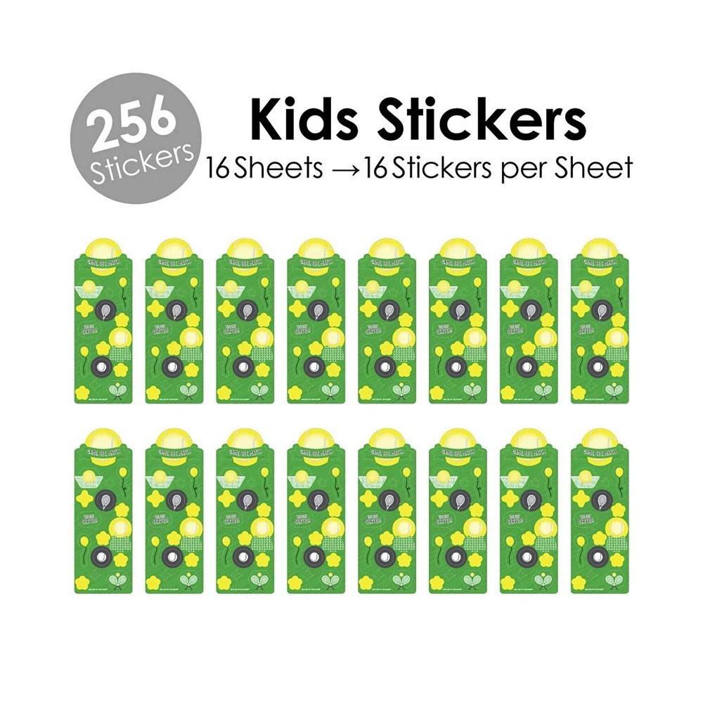 商品Big Dot of Happiness|You Got Served - Tennis - Tennis Ball Favor Kids Stickers 16 Sheets 256 Stickers,价格¥113,第2张图片详细描述