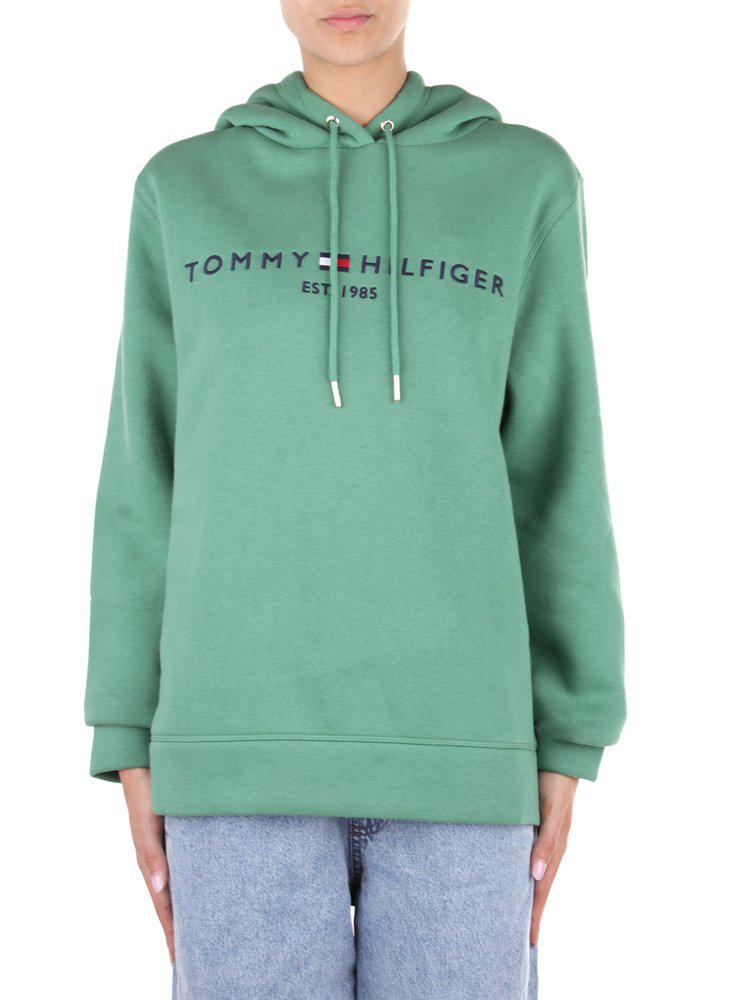 Tommy Hilfiger Logo Embroidered Hoodie商品第1张图片规格展示