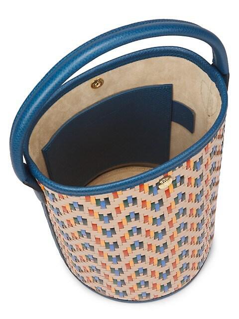 商品Longchamp|Épure Woven Leather Bucket Bag,价格¥3643,第5张图片详细描述