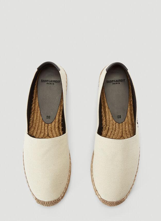 商品Yves Saint Laurent|Logo Espadrilles Shoes in Brown,价格¥3220,第4张图片详细描述