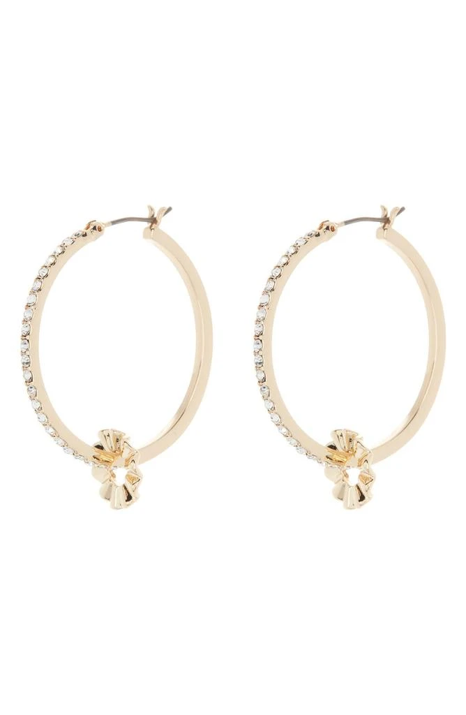 商品Anne Klein|Pavé Crystal Hoop Earrings,价格¥63,第1张图片