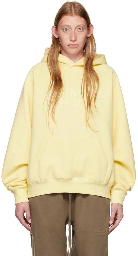 商品Essentials|Yellow Raglan Hoodie,价格¥376,第1张图片