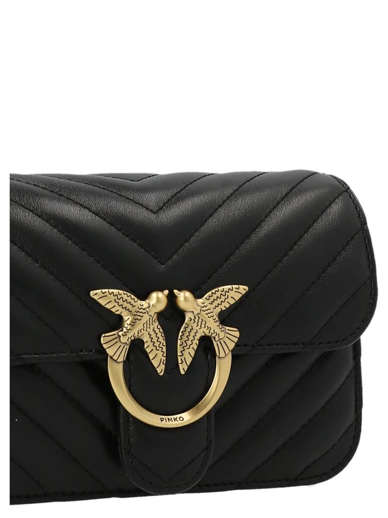 商品PINKO|Pinko love Baby Bell Chevron Shoulder Bag,价格¥2545,第3张图片详细描述