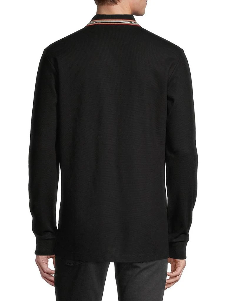 商品Burberry|Pierson Long-Sleeved Polo Shirt,价格¥4126,第5张图片详细描述